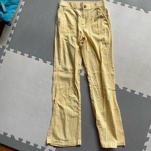 Roxy Yellow Flare Beach Pants
